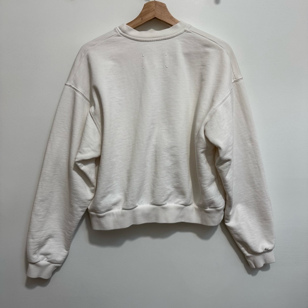 Maison Margiela Paris Numbers Logo Crew Neck Sweatshirt Women XS Embroidered - Picture 9 of 16